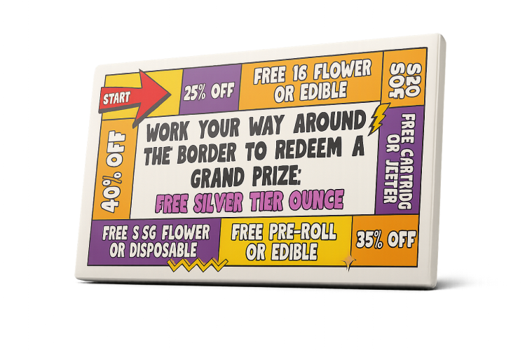 Border Buds Punch Card